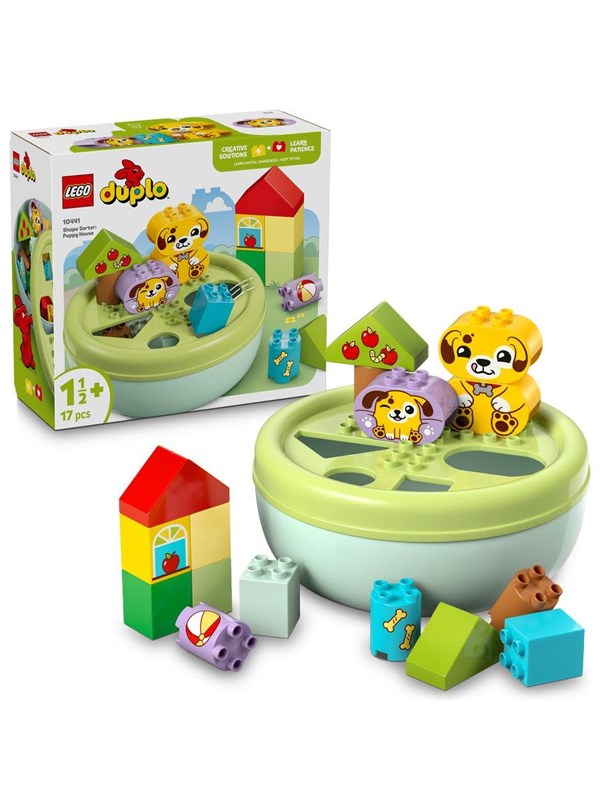 LEGO DUPLO 10441 Opetellaan muotoja: Koiranpentujen talo