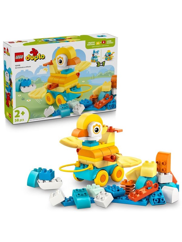 LEGO DUPLO 10448 Eläimiä pyörien päällä - 3 in 1 -setti