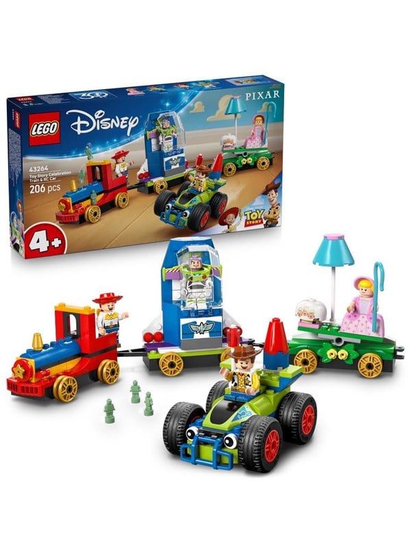 LEGO Disney 43264 Toy Story -juhlavuoden juna ja radio-ohjattava auto