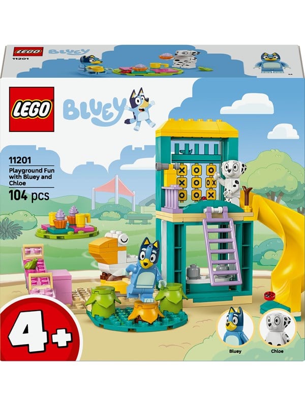 LEGO Bluey 11201 Blueyn ja Katin hupihetket leikkikentällä