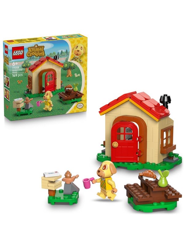 LEGO Animal Crossing 77058 Goldie kodikkaassa talossaan