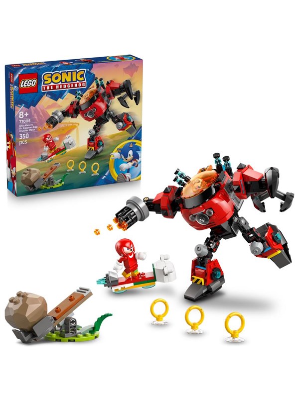LEGO Sonic 77005 Knuckles vastaan Dr. Eggman ja Egg Crusher ‑robotti