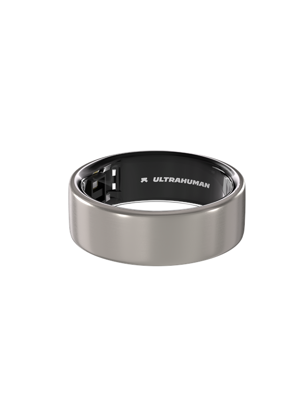 Ultrahuman Ring Air Raw Titanium- Size 11