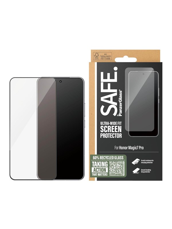 SAFE by PanzerGlass Screen Protector Honor Magic7 Pro | Ultra-Wide Fit