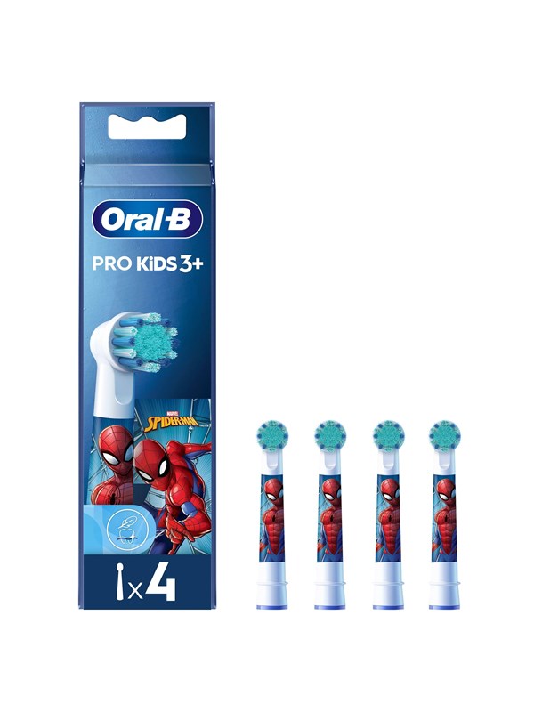 Oral-B Hammasharjan vaihtopäät Spiderman Kids3+ - 4 pcs