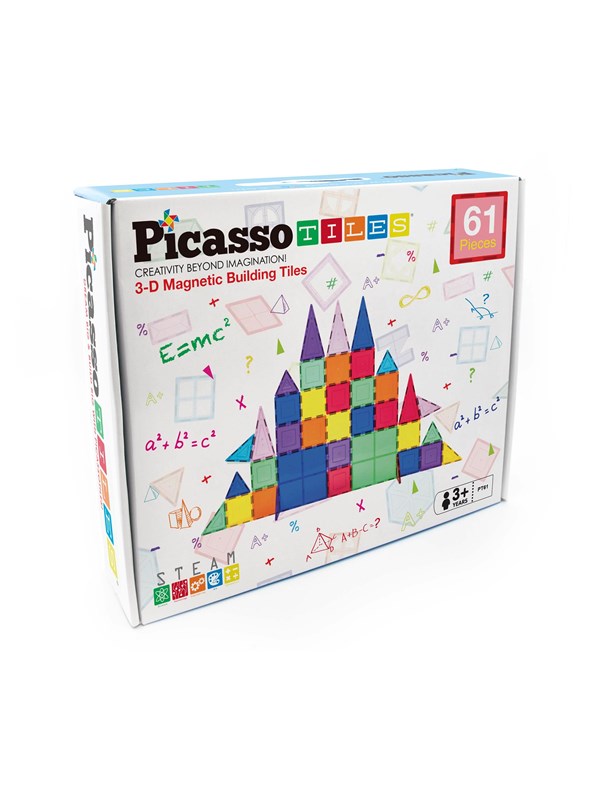 PicassoTiles Magnetic Tiles set 61 pcs