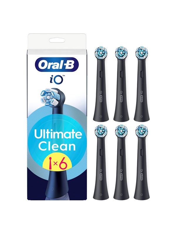 Oral-B Hammasharjan vaihtopäät iO Ultimate Clean Black - 6 pcs