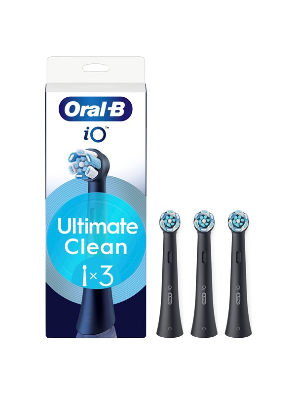 Oral-B Hammasharjan vaihtopäät iO Ultimate Clean Black - 3 pcs