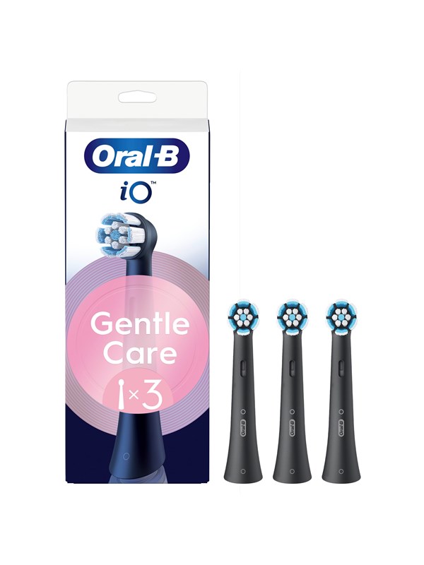 Oral-B Hammasharjan vaihtopäät iO Gentle Care Black - 3 pcs
