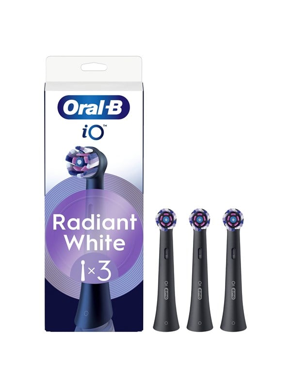 Oral-B Hammasharjan vaihtopäät iO Radiant White Black - 3 pcs