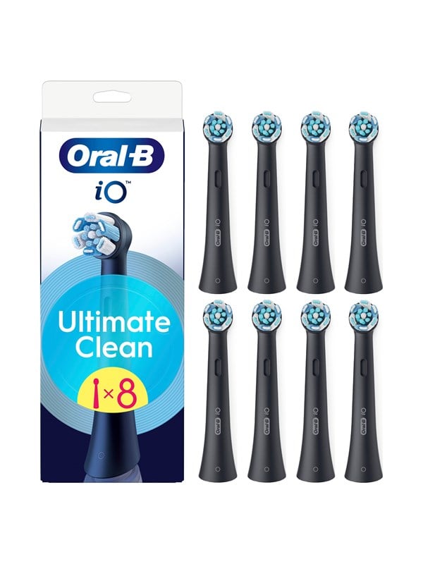Oral-B Hammasharjan vaihtopäät iO Ultimate Clean Black - 8 pcs