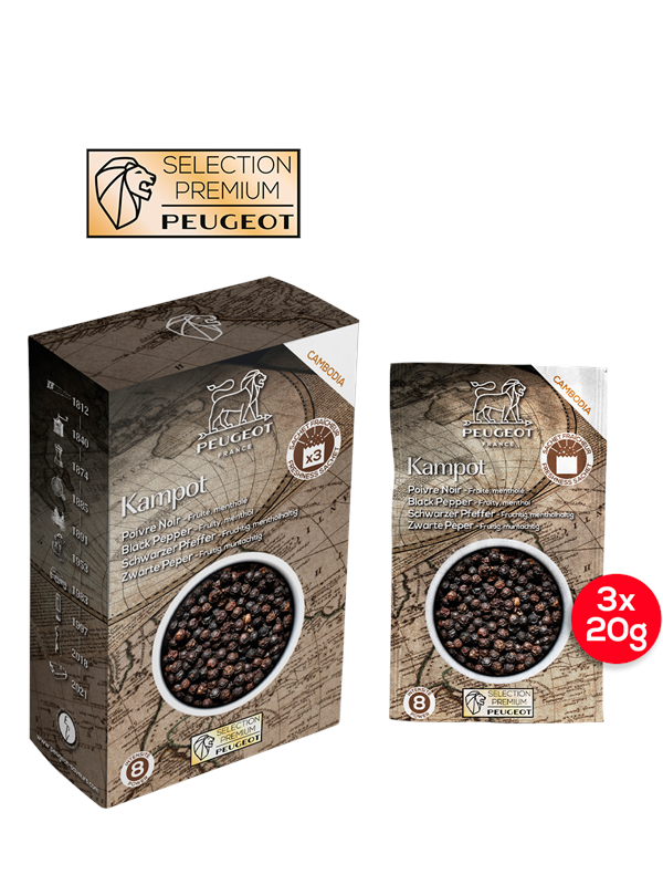 Peugeot Kampot Black pepper 60g