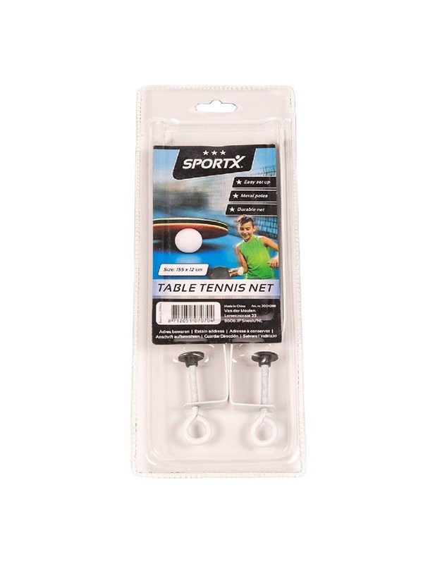 SportX Table Tennis Net in Blister