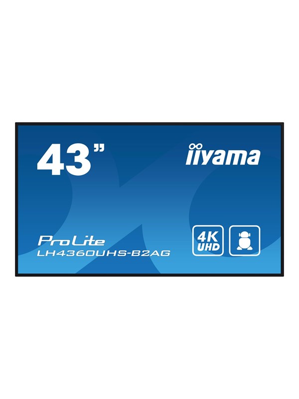 iiyama ProLite LH4360UHS-B2AG 43" Class (42.5" viewable) LED-backlit LCD display - 4K - for digital signage