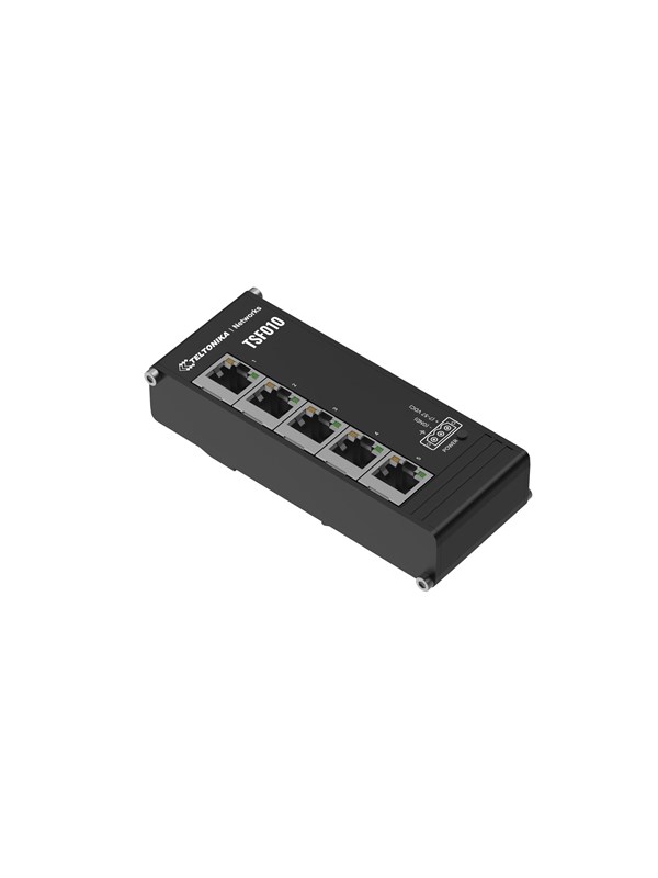 Teltonika TSF010 5-Port Flat Ethernet Switch 7-57 VDC (Without PSU)