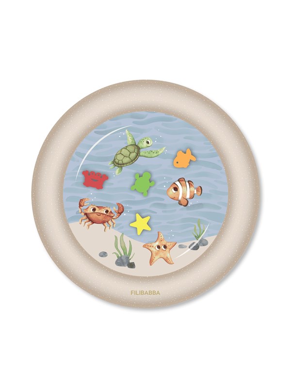 Filibabba Water mat for tummy time - Sea friends