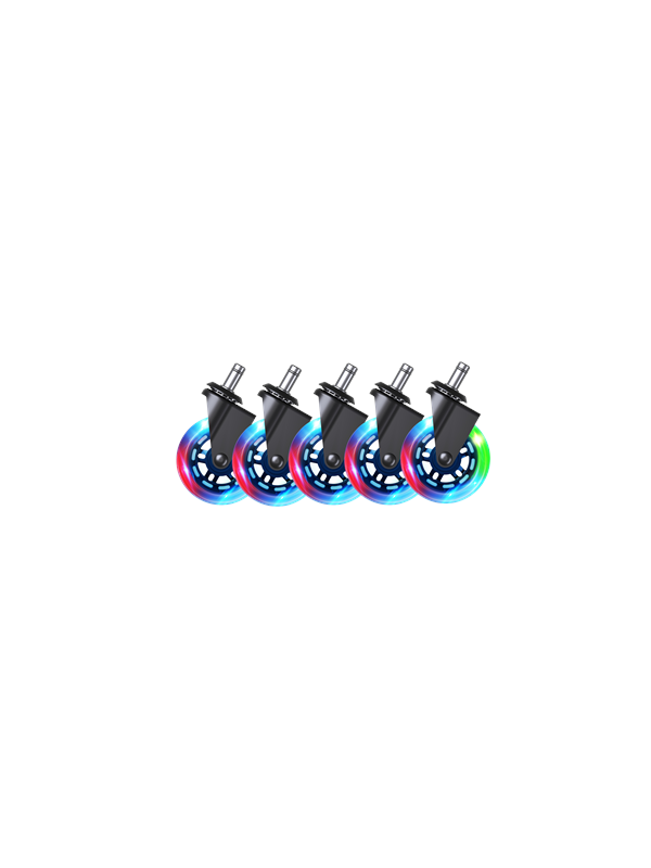 DUTZO Premium 3 tuuman yleispyöräkumi' kaikentyyppisiin tuoleihin - RGB - Kumi - RGB - Kumi