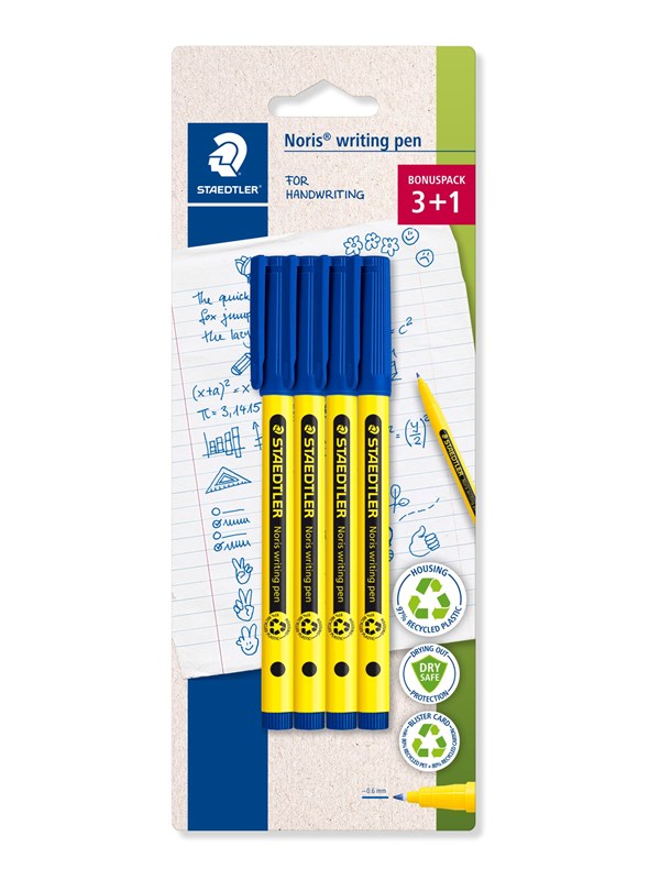 Staedtler Fineliner Noris writing pen 4pcs