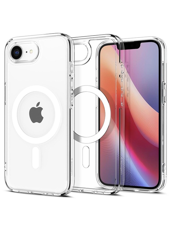 Spigen Ultra Hybrid MagSafe - clear white - iPhone 17e/16e