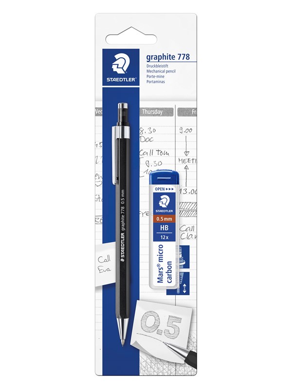 Staedtler Mechanical pencil 778 05 + leads bc