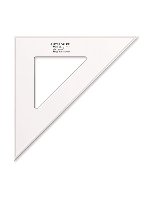 Staedtler Set square 31 cm 45/45 degree clear