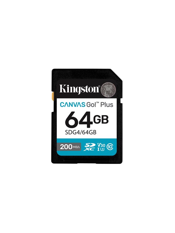 Kingston Canvas Go! Plus SD - 200MB/s - 64GB
