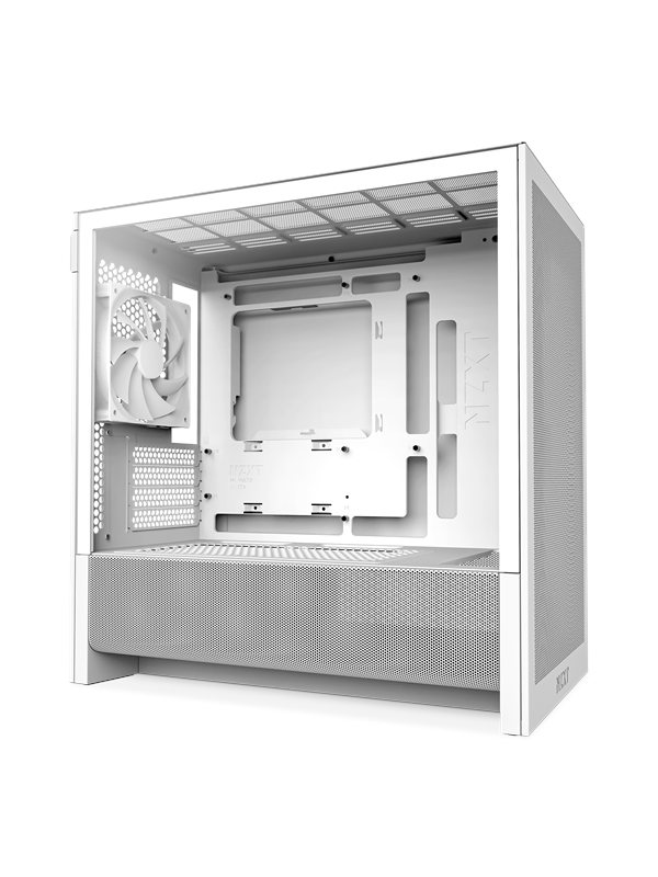 NZXT H3 Flow (2025) - All White - Kotelot - Miditower - Valkoinen