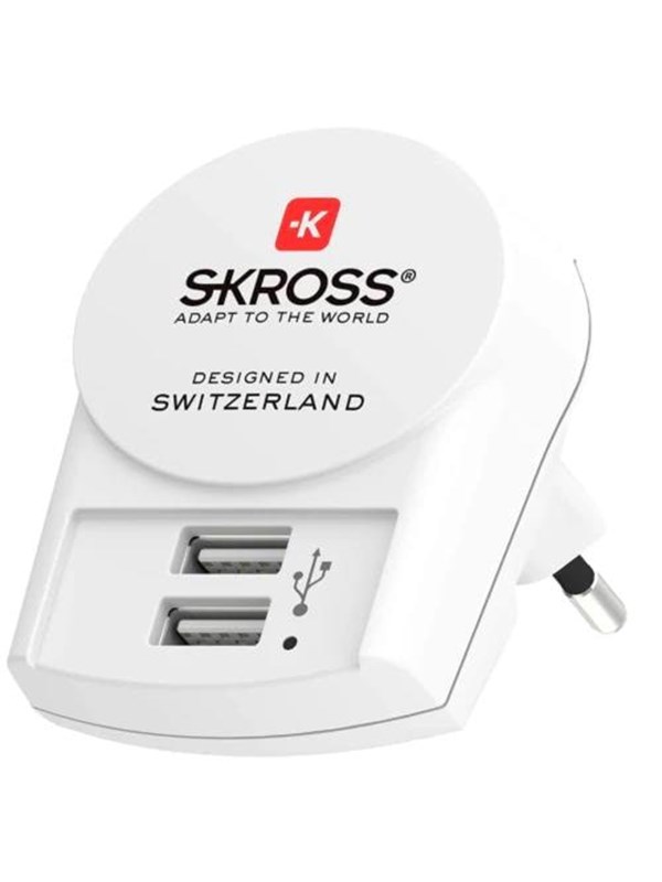 SKross Euro USB Charger - 2xType A