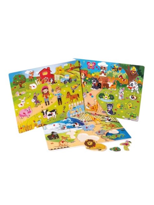 Happy Baby Wooden Puzzle assorted