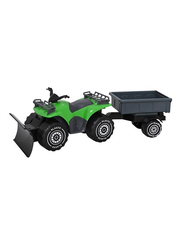 Plasto Quadbike with trailer green 52 cm