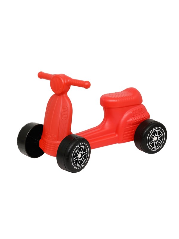Plasto Scooter with silent wheels red