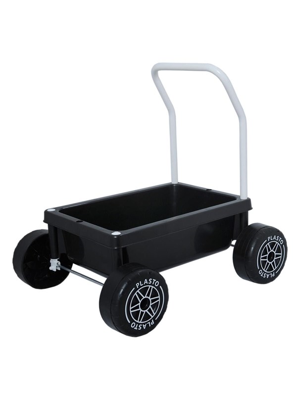 Plasto Baby walker silent wheels. Black