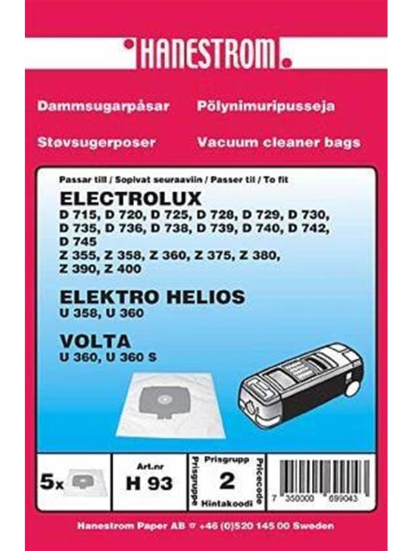 hanestroem Vacuum Cleaner Bags - 5 pcs