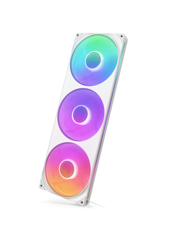 NZXT F420RGB Core (single frame 420mm fan) - White - Kotelotuuletin - Valkoinen, RGB-valolla - 34 dBA