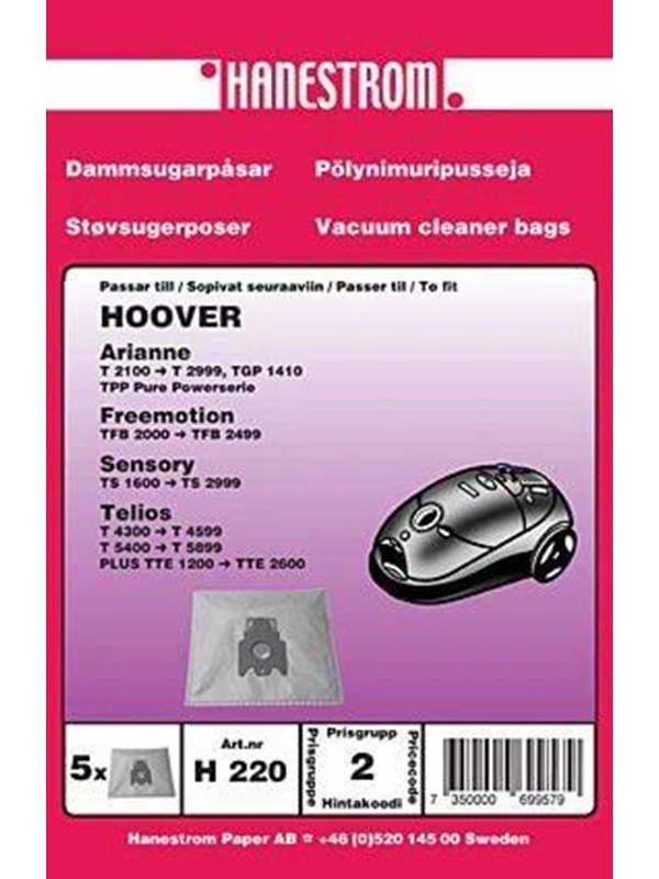 hanestroem Vacuum Cleaner Bags - 5 pcs
