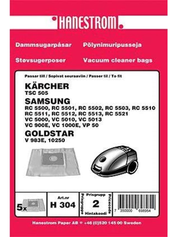 hanestroem Vacuum Cleaner Bags - 5 pcs
