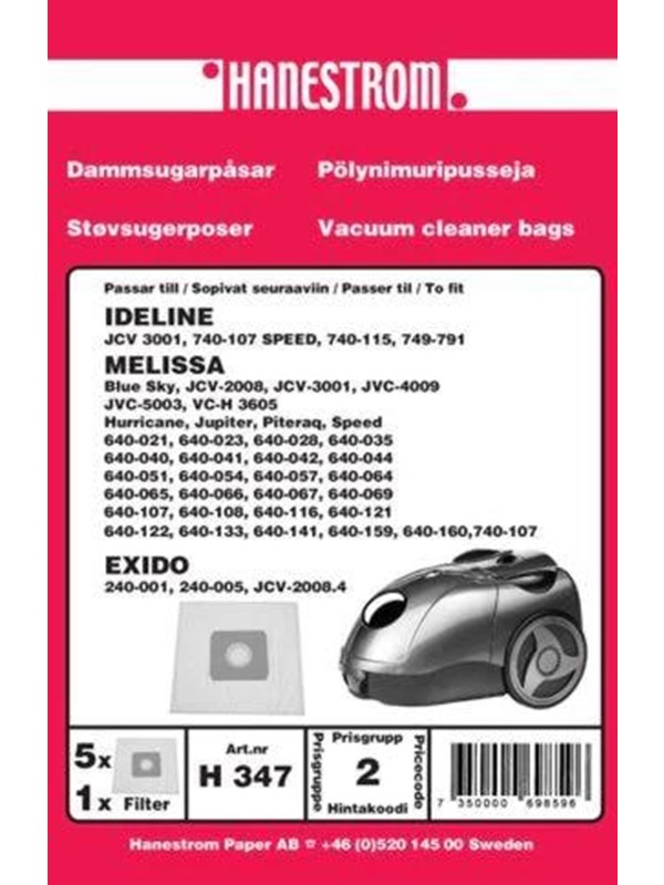 hanestroem Vacuum Cleaner Bags - 5 pcs