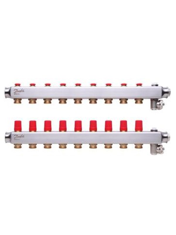 Danfoss floor heating manifold 9+9 SSM