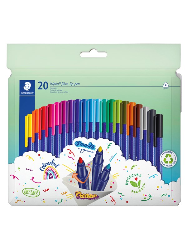Staedtler Fibre-tip pen triplus col rPP 20pcs