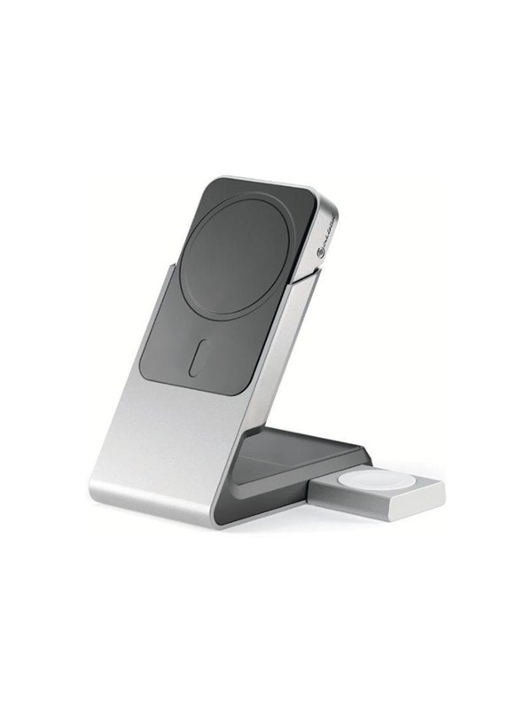 ALOGIC Matrix+ wireless charging stand - + AC power adapter - magnetic 24 pin USB-C - 15 Watt - with 5000 mAh wireless power bank multi-country power adapter (30 W)