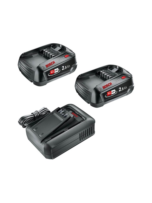 Bosch AKKU-LATURIPAKETTI 18V 2X2,5AH+AL18V-44
