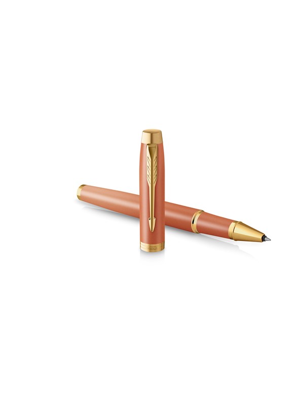 Parker IM Writing Rituals Rollerball Uplifting Orange Finish with Gradient & Gold Trims Fine Point Black Ink Gift Box