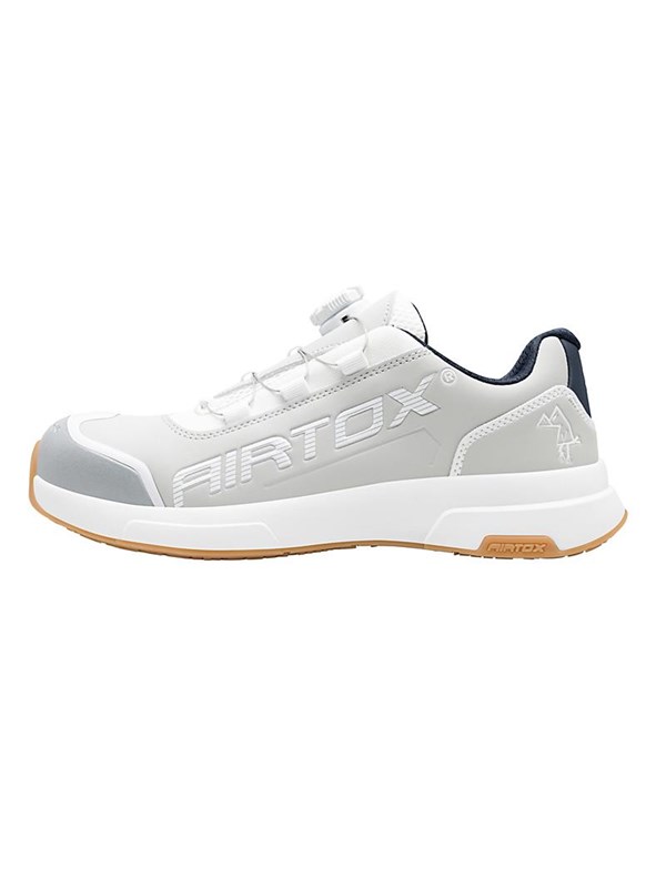 AIRTOX turvakengät, Clean white, PRO smart lacing, Styrosoft-pohja 3.2 - Str. 44