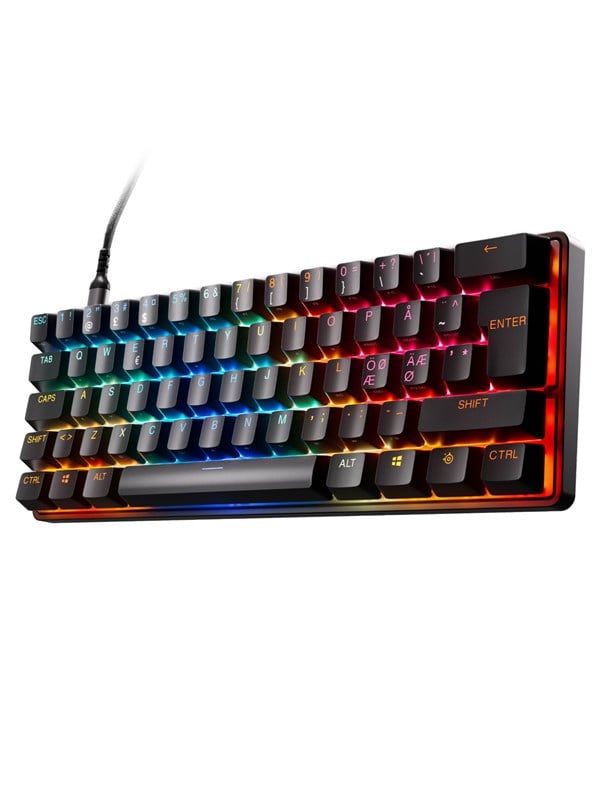 SteelSeries Apex Pro Mini Gen 3 - Pelinäppäimistö - ilman numpadia - Pohjoismainen - Musta