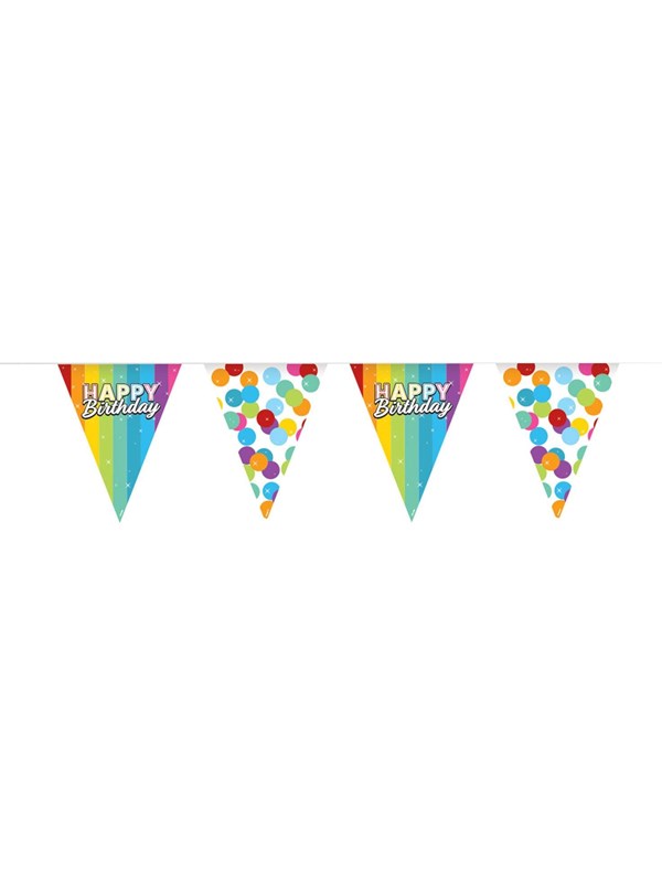 Folat BV - Bunting Rainbow Happy Birthday 6mtr.