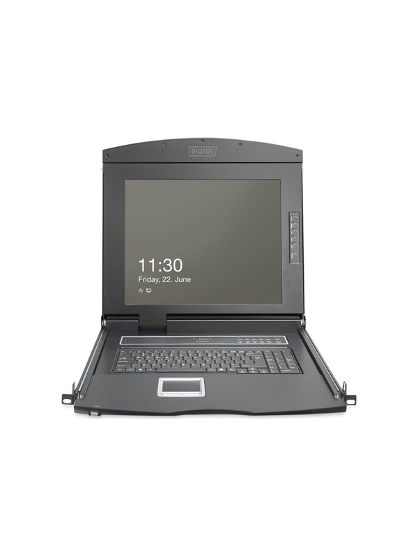 19" DIGITUS KVM console - Full HD (1080p) - 19"