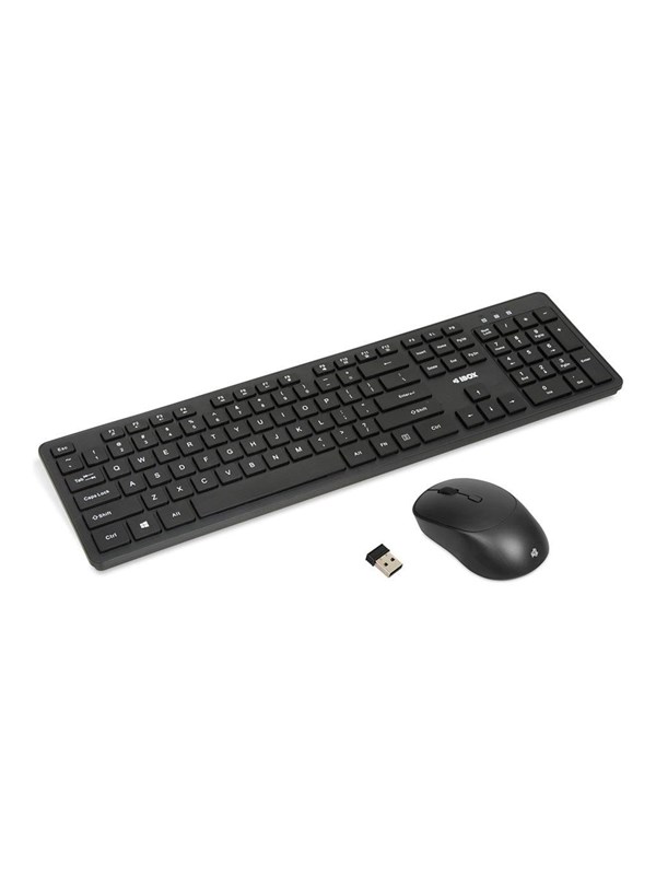 iBOX Workstation Pro Kit - Näppäimistö ja Hiirisetti - Pohjoismainen - Musta