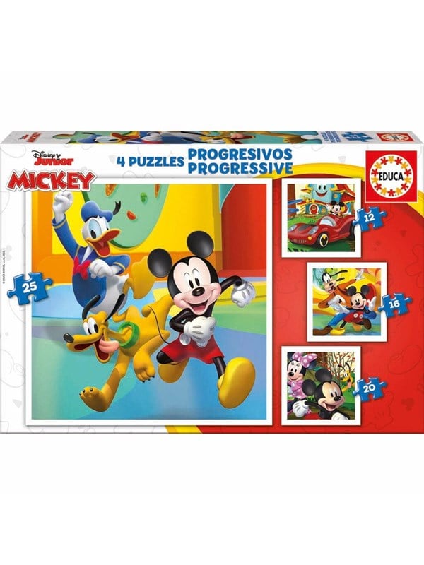 Educa 12-16-20-25 Progressive Mickey & Friends