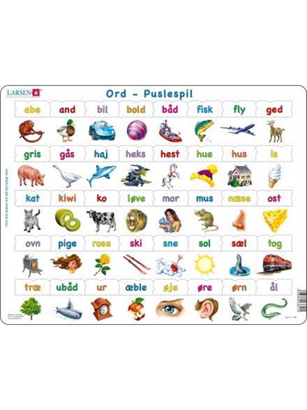Larsen Puzzles Maxi Word 40 pcs