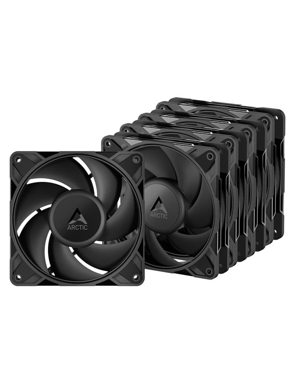 Arctic P12 Pro PST (5-pack) - Kotelotuuletin - 120mm - musta